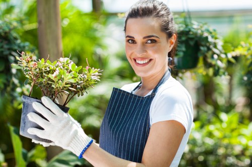 Trimming and tidying a residential garden in Cubitt Town